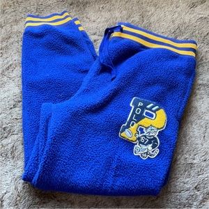 Polo Ralph Lauren varsity RARE Tiger Sherpa joggers sweat pants polar fleece XL
